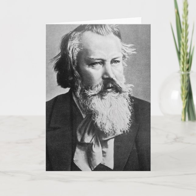 Johannes Brahms, 1879 Card (Front)