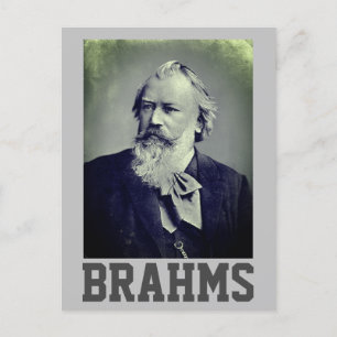 Johannes Brahms (1889) Postcard