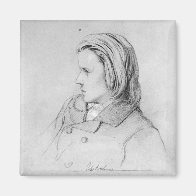 Johannes Brahms  aged twenty, 1853 Magnet (Front)
