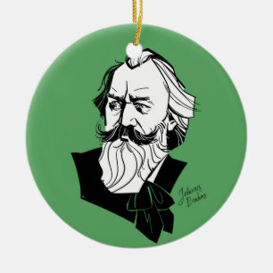 Johannes Brahms Ceramic Tree Decoration