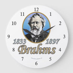 Johannes Brahms Large Clock