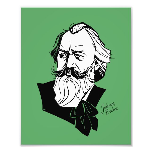 Johannes Brahms Photo Print (Front)