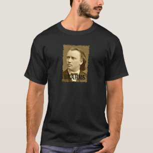 Johannes Brahms - Portrait - Old Gold - ZZ T-Shirt