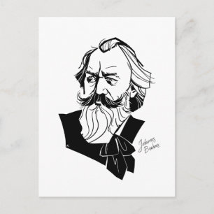 Johannes Brahms Postcard