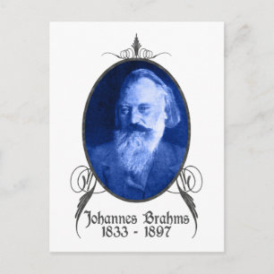 Johannes Brahms Postcard