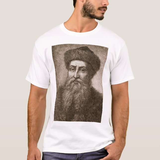 Johannes Gutenberg T-Shirt (Front)