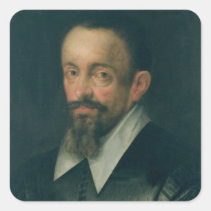 Johannes Kepler , astronomer, c.1612 Square Sticker