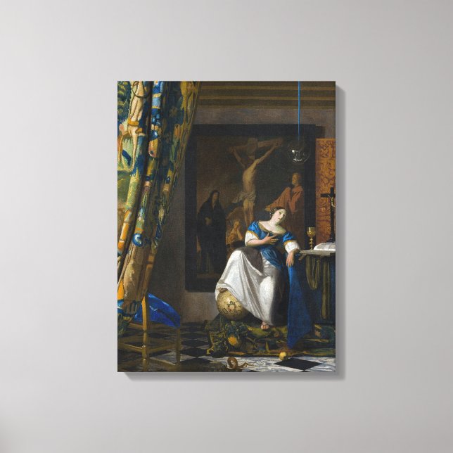 Johannes Vermeer - Allegory of Faith Canvas Print (Front)