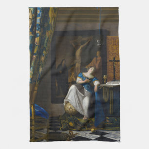 Johannes Vermeer - Allegory of Faith Tea Towel