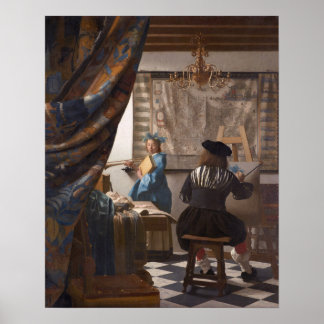 Johannes Vermeer, Allegory of the Art of PaintingJ Poster