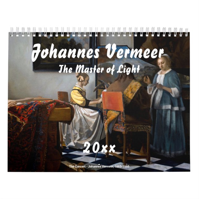 Johannes Vermeer Calendar (Cover)