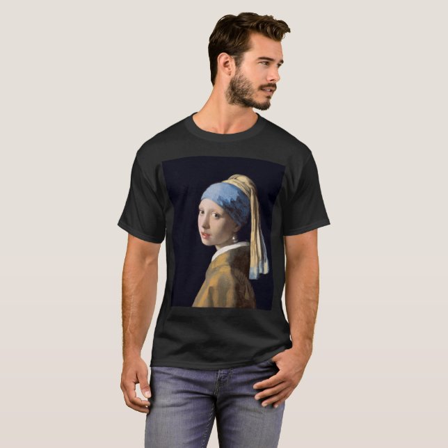 JOHANNES VERMEER - Girl with a pearl earring 1665 T-Shirt (Front Full)