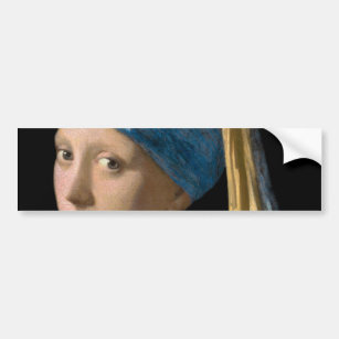 Johannes Vermeer - Girl with a Pearl Earring Bumper Sticker