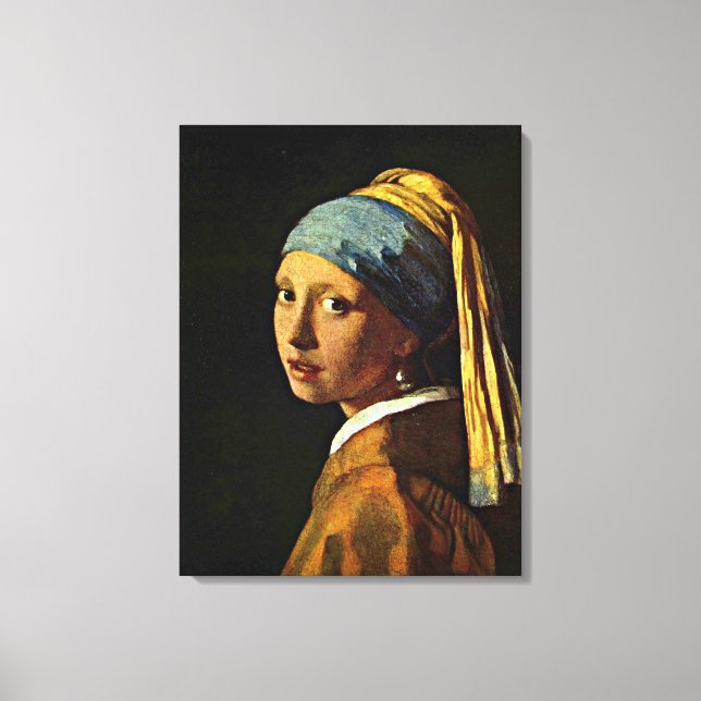 Johannes Vermeer - Girl with a Pearl Earring Canvas Print (Front)