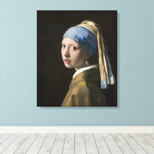 Johannes Vermeer, Girl with a Pearl Earring Canvas Print