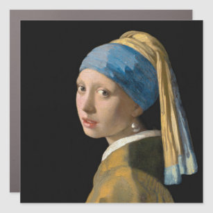 Johannes Vermeer - Girl with a Pearl Earring Car Magnet