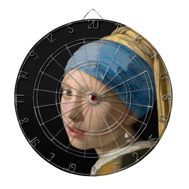 Johannes Vermeer - Girl with a Pearl Earring Dartboard (Front)