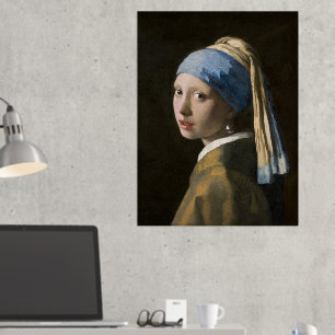 Johannes Vermeer, Girl with a Pearl Earring Foil Prints