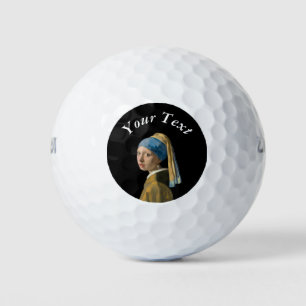 Johannes Vermeer - Girl with a Pearl Earring Golf Balls