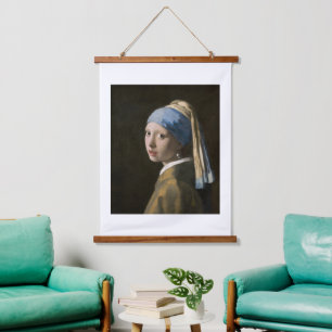 Johannes Vermeer, Girl with a Pearl Earring Hanging Tapestry