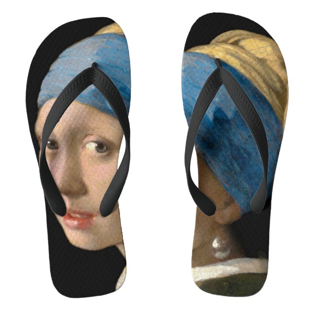 Johannes Vermeer - Girl with a Pearl Earring Jandals (Footbed)