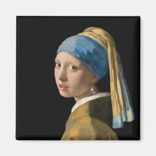 Johannes Vermeer - Girl with a Pearl Earring Magnet