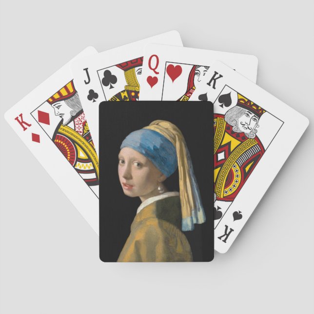 Johannes Vermeer - Girl with a Pearl Earring Playing Cards (Back)