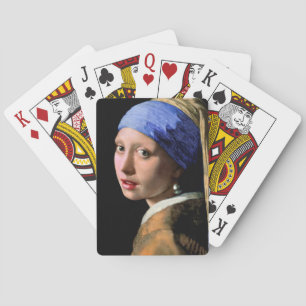 Johannes Vermeer Girl with a Pearl Earring Playing Cards