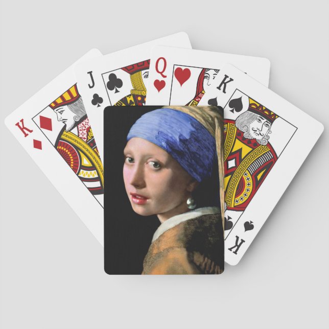 Johannes Vermeer Girl with a Pearl Earring Playing Cards (Back)