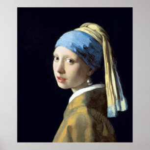 Johannes Vermeer Girl with a Pearl Earring Poster