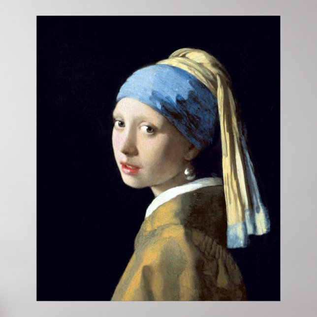 Johannes Vermeer Girl with a Pearl Earring Poster (Front)