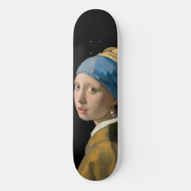 Johannes Vermeer - Girl with a Pearl Earring Skateboard (Front)