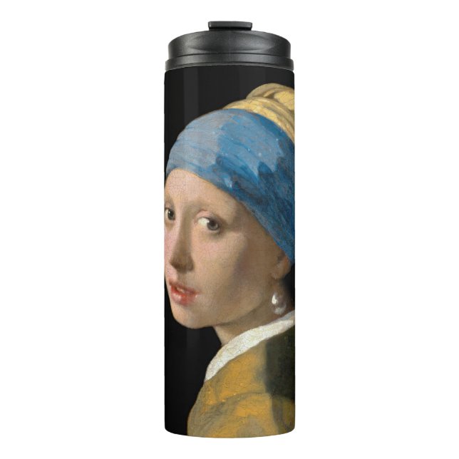 Johannes Vermeer - Girl with a Pearl Earring Thermal Tumbler (Front)