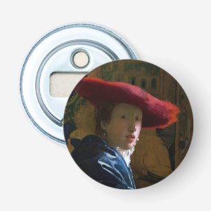 Johannes Vermeer - Girl with a Red Hat Bottle Opener