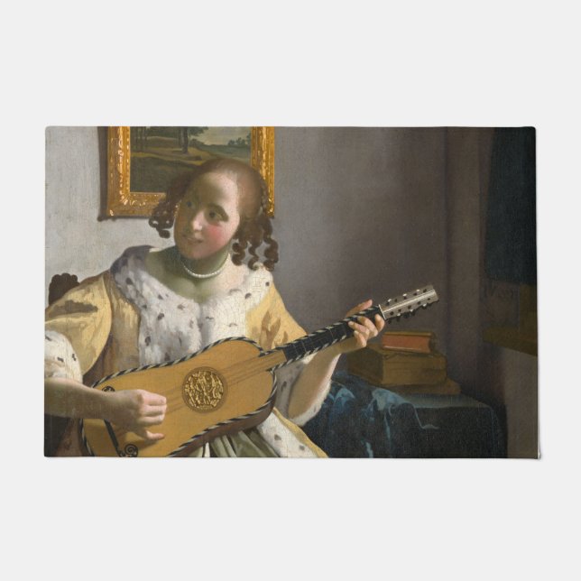 Johannes Vermeer - Guitar Player Doormat (Front)