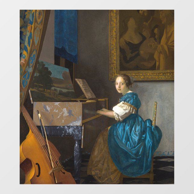 Johannes Vermeer - Lady Seated at a Virginal (Sheet)