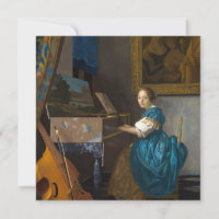Johannes Vermeer - Lady Seated at a Virginal
