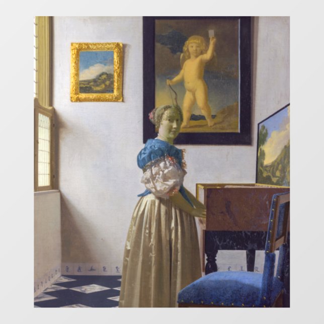Johannes Vermeer - Lady Standing at a Virginal (Sheet)