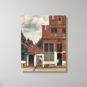 Johannes Vermeer - Little Street Canvas Print