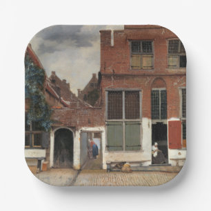 Johannes Vermeer - Little Street Paper Plate