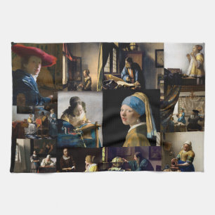 Johannes Vermeer - Masterpieces Patchwork Tea Towel