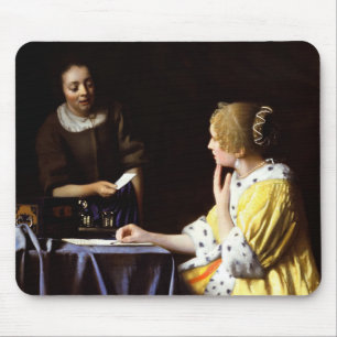 Johannes Vermeer - Mistress and Maid Mouse Pad