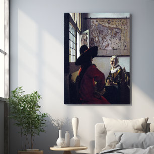 Johannes Vermeer, Officer And Laughing Girl Photo Print