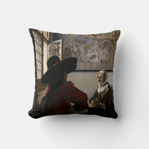 Johannes Vermeer - Officer with a Laughing Girl Cushion