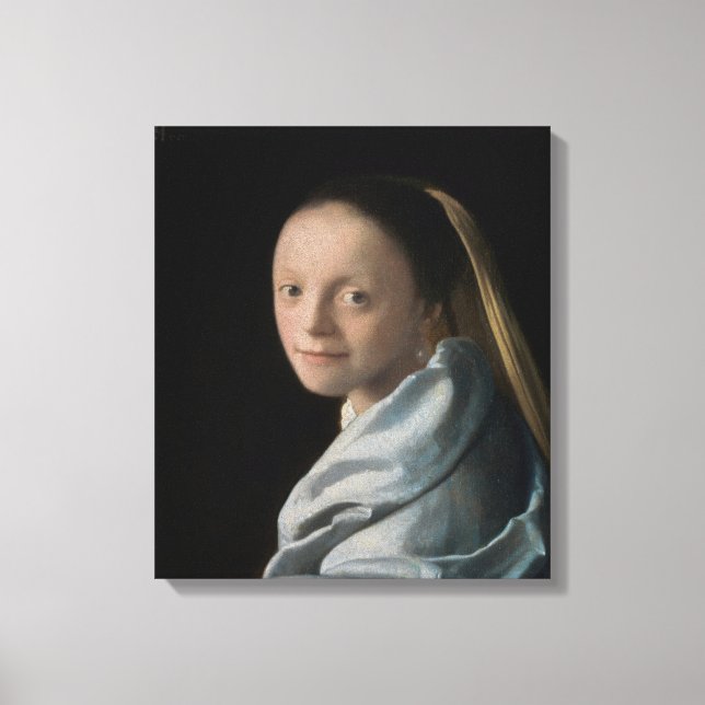 Johannes Vermeer - Study of a Young Woman Canvas Print (Front)