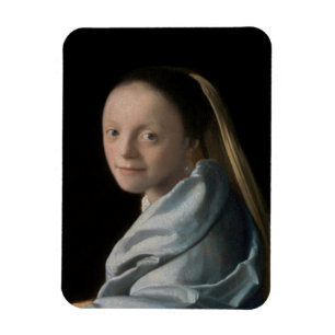 Johannes Vermeer - Study of a Young Woman Magnet