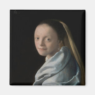 Johannes Vermeer - Study of a Young Woman Magnet