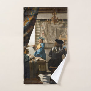 Johannes Vermeer - The Allegory of Painting Bath Towel Set