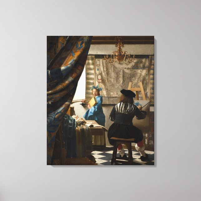 Johannes Vermeer - The Allegory of Painting Canvas Print (Front)