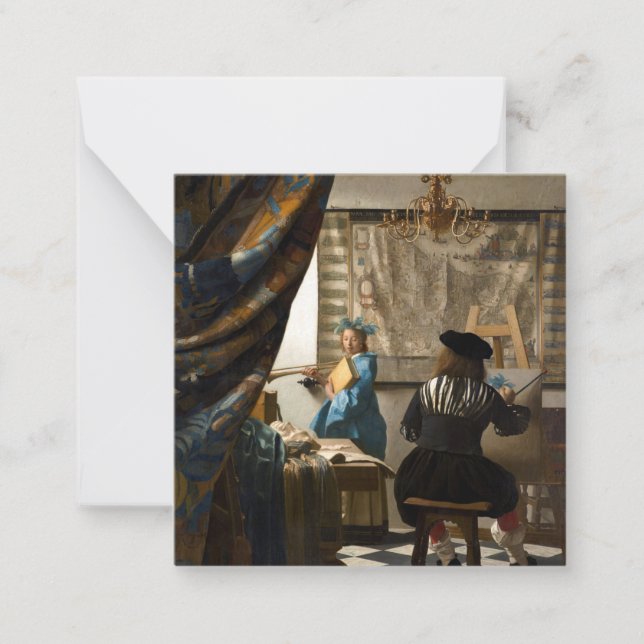 Johannes Vermeer - The Allegory of Painting Card (Front)